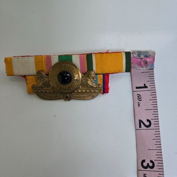 Vintage WW2 Navy Ribbon Bar Pin Rare Unique 3" - Picture 5 of 5